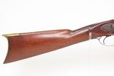 Antique AMERICAN Half Stock “William Moore” HUNTING Rifle BRASS FURNITURECIVIL WAR Era GAME GETTING .35 Caliber Longarm - 6 of 22
