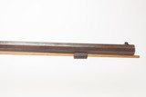 Antique AMERICAN Half Stock “William Moore” HUNTING Rifle BRASS FURNITURECIVIL WAR Era GAME GETTING .35 Caliber Longarm - 3 of 22