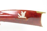 MID-1800s Antique A. FRANCK Half-Stock Percussion HOMESTEAD/HUNTING RifleINLAID Kentucky Style with LONDON WARRANTED Lock - 24 of 25