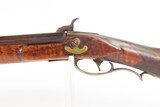 circa 1850s Antique ENGRAVED Full-Stock .44 Percussion American LONG RIFLEKentucky Style HUNTING/HOMESTEAD Longarm - 20 of 23