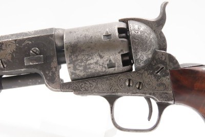 ENGRAVED Antique CIVIL WAR COLT M1851 NAVY .36 Perc. Revolver GUNFIGHTERManufactured in 1855 Used in WESTWARD EXPANSION - Image 21 of 25