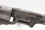 ENGRAVED Antique CIVIL WAR COLT M1851 NAVY .36 Perc. Revolver GUNFIGHTERManufactured in 1855 Used in WESTWARD EXPANSION - Image 4 of 25