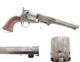 ENGRAVED Antique CIVIL WAR COLT M1851 NAVY .36 Perc. Revolver GUNFIGHTERManufactured in 1855 Used in WESTWARD EXPANSION - Image 1 of 25