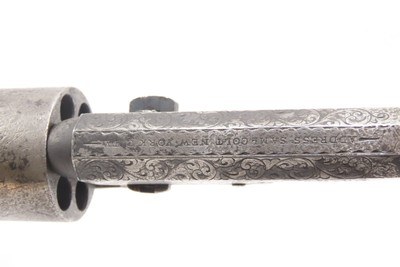 ENGRAVED Antique CIVIL WAR COLT M1851 NAVY .36 Perc. Revolver GUNFIGHTERManufactured in 1855 Used in WESTWARD EXPANSION - Image 14 of 25