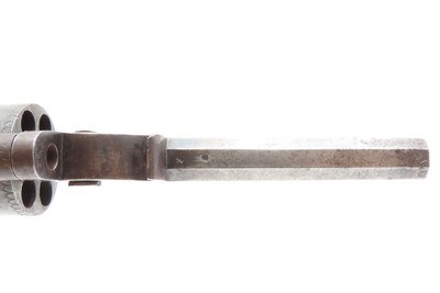 CASED & ENGRAVED British BARNES & CO. Double Action PERCUSSION RevolverSix-Shot SELF DEFENSE Pocket Pistol w/ACCESSORIES - Image 14 of 17