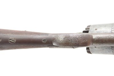 CASED & ENGRAVED British BARNES & CO. Double Action PERCUSSION RevolverSix-Shot SELF DEFENSE Pocket Pistol w/ACCESSORIES - Image 13 of 17