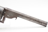 CASED & ENGRAVED British BARNES & CO. Double Action PERCUSSION RevolverSix-Shot SELF DEFENSE Pocket Pistol w/ACCESSORIES - Image 7 of 17