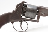CASED & ENGRAVED British BARNES & CO. Double Action PERCUSSION RevolverSix-Shot SELF DEFENSE Pocket Pistol w/ACCESSORIES - Image 17 of 17