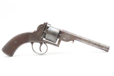 CASED & ENGRAVED British BARNES & CO. Double Action PERCUSSION RevolverSix-Shot SELF DEFENSE Pocket Pistol w/ACCESSORIES - Image 11 of 17