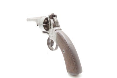 CASED & ENGRAVED British BARNES & CO. Double Action PERCUSSION RevolverSix-Shot SELF DEFENSE Pocket Pistol w/ACCESSORIES - Image 5 of 17