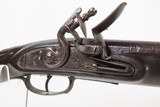1780-90s FLORAL ENGRAVING Flintlock OFFICER’S FUSIL Military Pattern Musket Large Bore w/SILVER THUMB PLATE & BAYONET LUG - Image 8 of 25