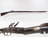 1780-90s FLORAL ENGRAVING Flintlock OFFICER’S FUSIL Military Pattern Musket Large Bore w/SILVER THUMB PLATE & BAYONET LUG - Image 1 of 25