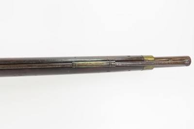 1780-90s FLORAL ENGRAVING Flintlock OFFICER’S FUSIL Military Pattern Musket Large Bore w/SILVER THUMB PLATE & BAYONET LUG - Image 9 of 25