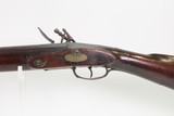 1780-90s FLORAL ENGRAVING Flintlock OFFICER’S FUSIL Military Pattern Musket Large Bore w/SILVER THUMB PLATE & BAYONET LUG - Image 24 of 25
