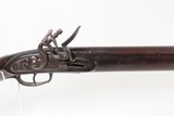 1780-90s FLORAL ENGRAVING Flintlock OFFICER’S FUSIL Military Pattern Musket Large Bore w/SILVER THUMB PLATE & BAYONET LUG - Image 6 of 25