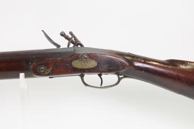 1780-90s FLORAL ENGRAVING Flintlock OFFICER’S FUSIL Military Pattern Musket Large Bore w/SILVER THUMB PLATE & BAYONET LUG - Image 24 of 25