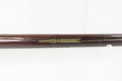 1780-90s FLORAL ENGRAVING Flintlock OFFICER’S FUSIL Military Pattern Musket Large Bore w/SILVER THUMB PLATE & BAYONET LUG - Image 11 of 25