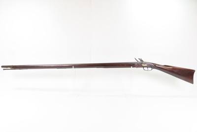 1780-90s FLORAL ENGRAVING Flintlock OFFICER’S FUSIL Military Pattern Musket Large Bore w/SILVER THUMB PLATE & BAYONET LUG - Image 20 of 25