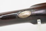 1780-90s FLORAL ENGRAVING Flintlock OFFICER’S FUSIL Military Pattern Musket Large Bore w/SILVER THUMB PLATE & BAYONET LUG - Image 19 of 25