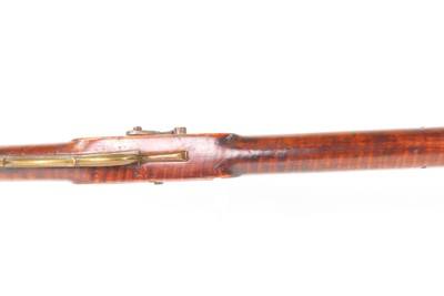 MID-1800s Antique T. DOUGLASS Full-Stock .44 Percussion American LONG RIFLE ENGRAVED Kentucky Style HUNTING/HOMESTEAD Longarm - Image 10 of 25
