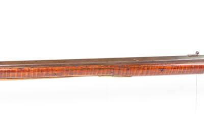MID-1800s Antique T. DOUGLASS Full-Stock .44 Percussion American LONG RIFLE ENGRAVED Kentucky Style HUNTING/HOMESTEAD Longarm - Image 21 of 25