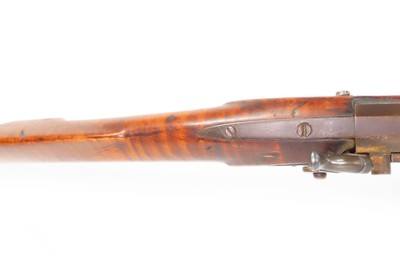 MID-1800s Antique T. DOUGLASS Full-Stock .44 Percussion American LONG RIFLE ENGRAVED Kentucky Style HUNTING/HOMESTEAD Longarm - Image 15 of 25