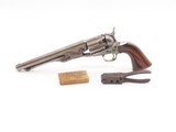 CIVIL WAR COLT U.S. M1860 ARMY .44 Percussion Revolver with FLUTED CYLINDER“COLTS/PATENT” Iron BULLET MOLD & CARTRIDGES - Image 2 of 22