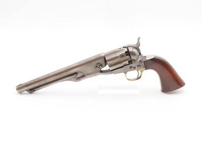 CIVIL WAR COLT U.S. M1860 ARMY .44 Percussion Revolver with FLUTED CYLINDER“COLTS/PATENT” Iron BULLET MOLD & CARTRIDGES - Image 5 of 22