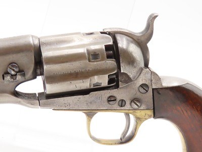 CIVIL WAR COLT U.S. M1860 ARMY .44 Percussion Revolver with FLUTED CYLINDER“COLTS/PATENT” Iron BULLET MOLD & CARTRIDGES - Image 7 of 22