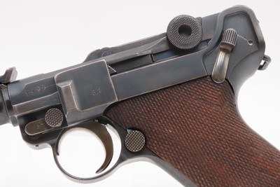 1917 Dated WORLD WAR I DWM M1914 Semi-Automatic ARTILLERY LUGER Pistol C&R Iconic WWI German Military Sidearm w/SHOULDER STOCK - Image 22 of 25