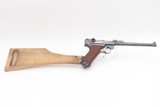 1917 Dated WORLD WAR I DWM M1914 Semi-Automatic ARTILLERY LUGER Pistol C&R Iconic WWI German Military Sidearm w/SHOULDER STOCK - Image 3 of 25