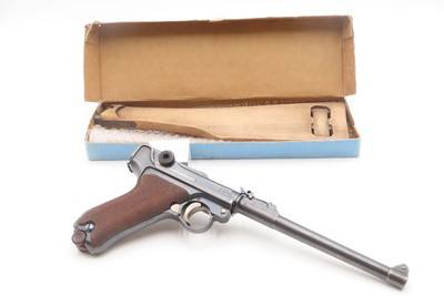 1917 Dated WORLD WAR I DWM M1914 Semi-Automatic ARTILLERY LUGER Pistol C&R Iconic WWI German Military Sidearm w/SHOULDER STOCK - Image 2 of 25