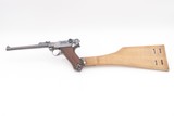 1917 Dated WORLD WAR I DWM M1914 Semi-Automatic ARTILLERY LUGER Pistol C&R Iconic WWI German Military Sidearm w/SHOULDER STOCK - Image 4 of 25
