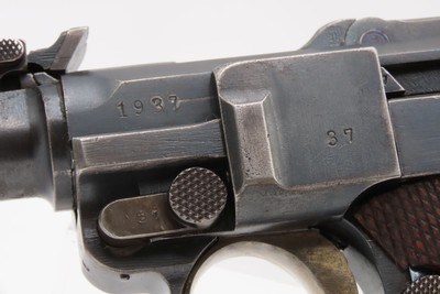 1917 Dated WORLD WAR I DWM M1914 Semi-Automatic ARTILLERY LUGER Pistol C&R Iconic WWI German Military Sidearm w/SHOULDER STOCK - Image 24 of 25