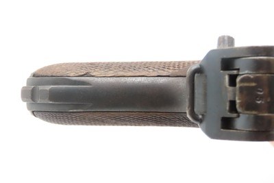 World War I UNIT MARKED 1917 Dated ERFURT Imperial German LUGER C&R HOLSTER Landwehr Infantry Regiment 122, Light Machine Gun Unit - Image 17 of 25