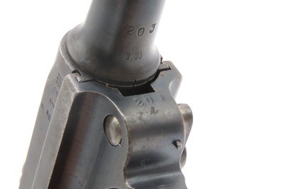 World War I UNIT MARKED 1917 Dated ERFURT Imperial German LUGER C&R HOLSTER Landwehr Infantry Regiment 122, Light Machine Gun Unit - Image 9 of 25