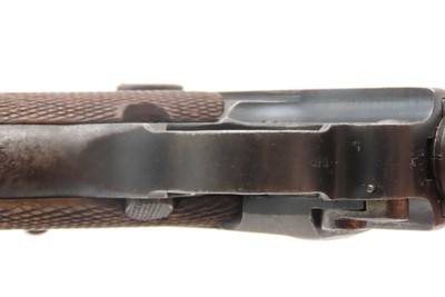 World War I UNIT MARKED 1917 Dated ERFURT Imperial German LUGER C&R HOLSTER Landwehr Infantry Regiment 122, Light Machine Gun Unit - Image 11 of 25