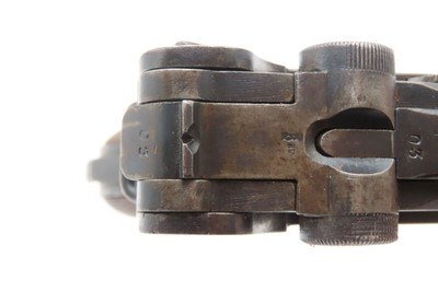 World War I UNIT MARKED 1917 Dated ERFURT Imperial German LUGER C&R HOLSTER Landwehr Infantry Regiment 122, Light Machine Gun Unit - Image 16 of 25
