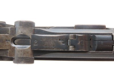 World War I UNIT MARKED 1917 Dated ERFURT Imperial German LUGER C&R HOLSTER Landwehr Infantry Regiment 122, Light Machine Gun Unit - Image 15 of 25
