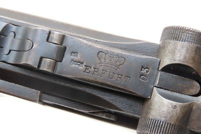 World War I UNIT MARKED 1917 Dated ERFURT Imperial German LUGER C&R HOLSTER Landwehr Infantry Regiment 122, Light Machine Gun Unit - Image 18 of 25