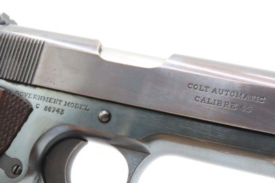 ICONIC 1914 mfr. WORLD WAR I Era U.S. COLT M1911 .45 Semi-Auto Pistol C&RWW I Era Model 1911 .45 ACP GOVERNMENT Model - Image 6 of 17