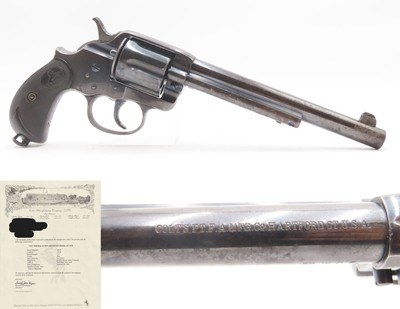 1903 NEW YORK SHIPPED Factory Lettered COLT M1878 .38-40 WCF Revolver C&R 1 of only 411 & DOCUMENTED DOUBLE ACTION - Image 1 of 22
