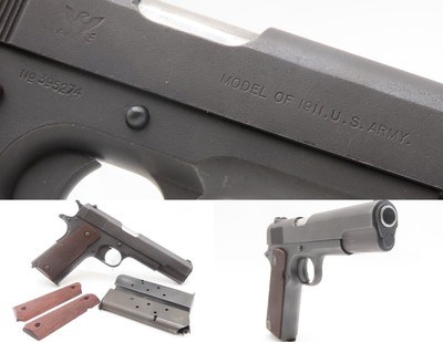 WORLD WAR I Era U.S. SPRINGFIELD ARMORY/COLT M1911 .45 Semi-Auto Pistol C&R WW I 1918 Mfr. Government Model w/ 3 MAGS - Image 1 of 18