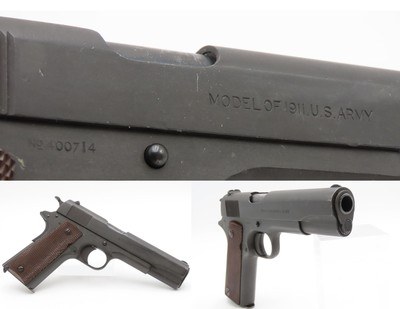 WORLD WAR I Era U.S. ARMY Marked COLT M1911 .45 Semi-Auto Pistol C&R Iconic WW I 1918 Mfg. Model 1911 .45 ACP Government Model - Image 1 of 17