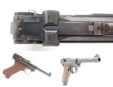 WORLD WAR I/II Era Semi-Auto 9mm P.08 GERMAN LUGER C&R w/Commercial ProofsPost-1914 Mfr. WWI WWII German Military Sidearm - 1 of 17
