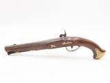 Antique TPETIEKORZ Long Barreled HORSE/BELT Percussion CONVERSION PistolRARE Early-1800s .58 Caliber “MANSTOPPER” - 14 of 17