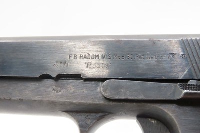 WORLD WAR II German Occupation POLISH RADOM VIS 35 9mm SEMI-AUTO Pistol C&RWWII THIRD REICH PROOFED with LEATHER HOLSTER - Image 18 of 20