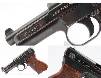Desirable WORLD WAR II Era German MAUSER M1934 7.65mm Semi-Auto Pistol C&RGerman Side Arm Chambered in .32 ACP (7.65mm) - Image 1 of 14