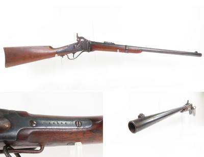 Antique SHARPS New Model 1863 CARTRIDGE CONVERSION Smoothbored SR CarbineCIVIL WAR/WILD WEST Carbine Converted to a Shotgun - Image 1 of 23