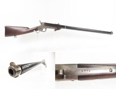 RARE Antique AMERICAN Civil War SHARPS & HANKINS M1862 NAVY Carbine w/COVER One of 6,686 Navy Purchased WITH ORIGINAL COVER - Image 1 of 24